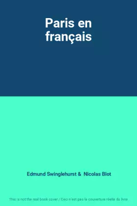 Couverture du produit · Paris en français