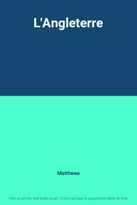 Couverture du produit · L'Angleterre