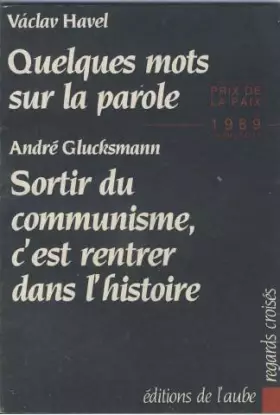 Couverture du produit · Quelques mots sur la parole