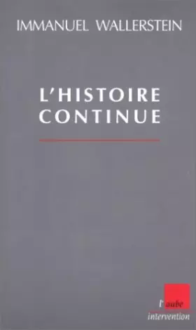 Couverture du produit · L'Histoire continue