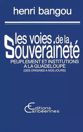 Couverture du produit · Les voies de la souveraineté