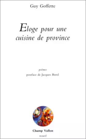 Couverture du produit · Eloge pour une cuisine de province