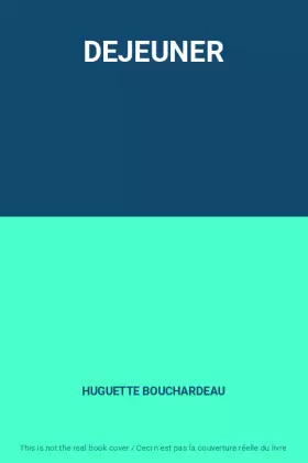 Couverture du produit · DEJEUNER