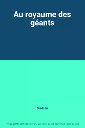 Couverture du produit · Au royaume des géants