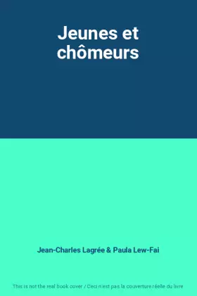 Couverture du produit · Jeunes et chômeurs