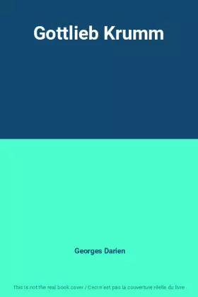 Couverture du produit · Gottlieb Krumm