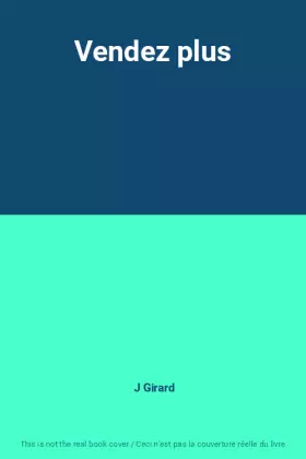 Couverture du produit · Vendez plus