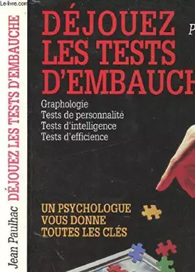 Couverture du produit · Déjouez les tests d'embauche