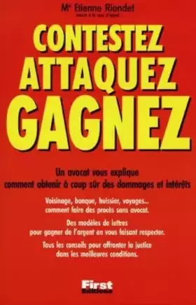 Couverture du produit · Contestez, Attaquez, Gagnez !