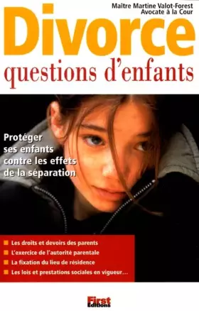 Couverture du produit · Divorce : questions d'enfants