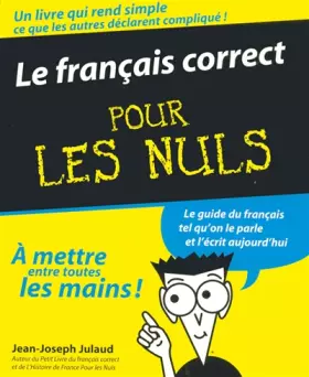 Couverture du produit · FRANCAIS CORRECT POUR LES NULS