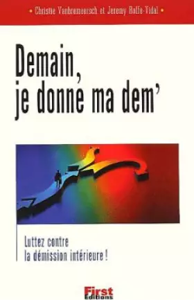 Couverture du produit · Demain, je donne ma dem'