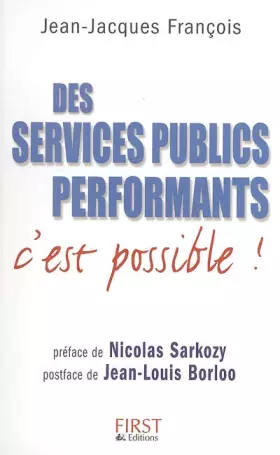 Couverture du produit · Des services publics performants : C'est possible !
