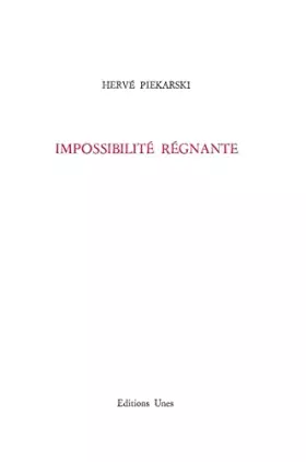 Couverture du produit · Impossibilité régnante