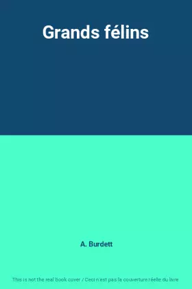Couverture du produit · Grands félins