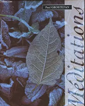 Couverture du produit · Méditations