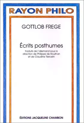 Couverture du produit · Les Ecrits posthumes