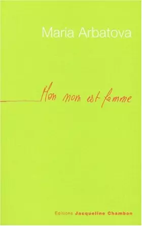 Couverture du produit · Mon nom est femme