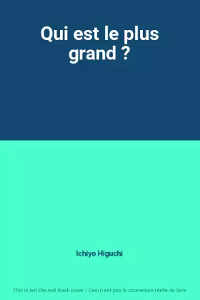 Couverture du produit · Qui est le plus grand ?