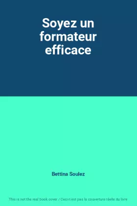 Couverture du produit · Soyez un formateur efficace