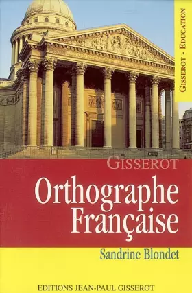 Couverture du produit · Orthographe française