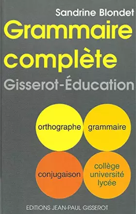 Couverture du produit · Grammaire complète