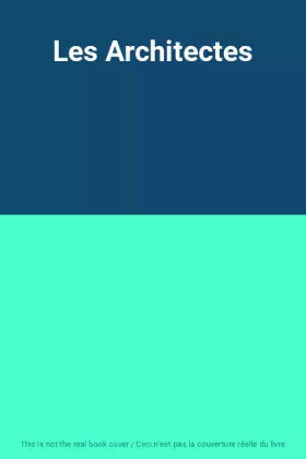 Couverture du produit · Les Architectes