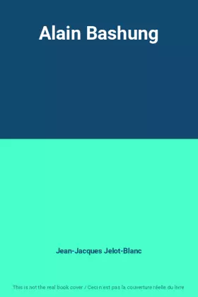 Couverture du produit · Alain Bashung