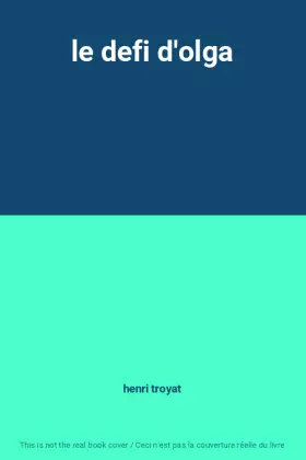 Couverture du produit · le defi d'olga