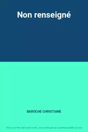 Couverture du produit · Non renseigné