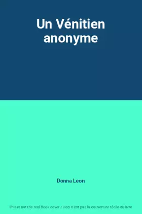 Couverture du produit · Un Vénitien anonyme