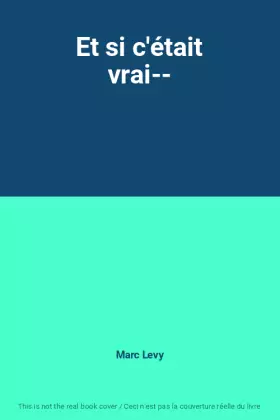 Couverture du produit · Et si c'était vrai--