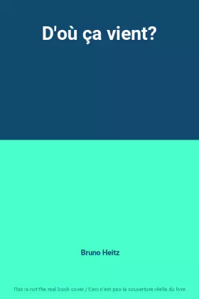 Couverture du produit · D'où ça vient?