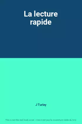 Couverture du produit · La lecture rapide