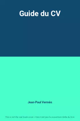 Couverture du produit · Guide du CV