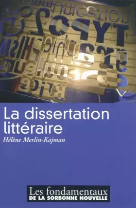 Couverture du produit · La dissertation littéraire