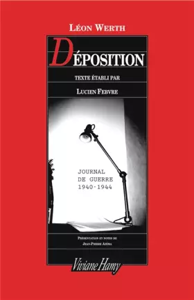Couverture du produit · Déposition, journal 1940-1944