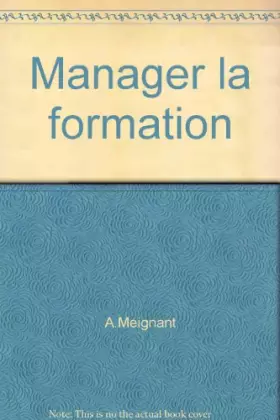 Couverture du produit · Manager la formation
