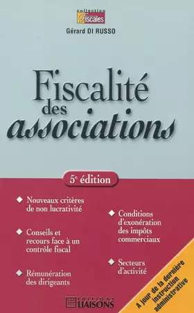 Couverture du produit · Fiscalité des associations
