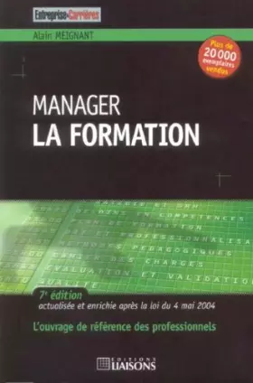Couverture du produit · Manager la formation