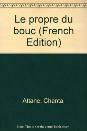 Couverture du produit · Le Propre du bouc