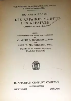 Couverture du produit · Les affaires sont les affaires