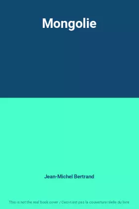 Couverture du produit · Mongolie