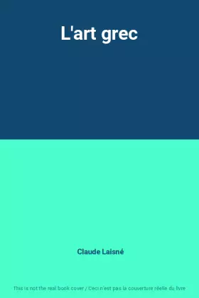 Couverture du produit · L'art grec