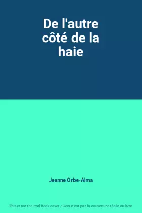 Couverture du produit · De l'autre côté de la haie