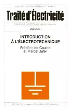 Couverture du produit · Introduction à l'électrotechnique