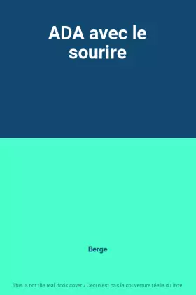 Couverture du produit · ADA avec le sourire