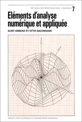 Couverture du produit · Eléments d'analyse numérique et appliquée
