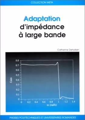 Couverture du produit · Adaptation d'impédance à large bande