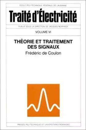 Couverture du produit · Théorie et traitement des signaux